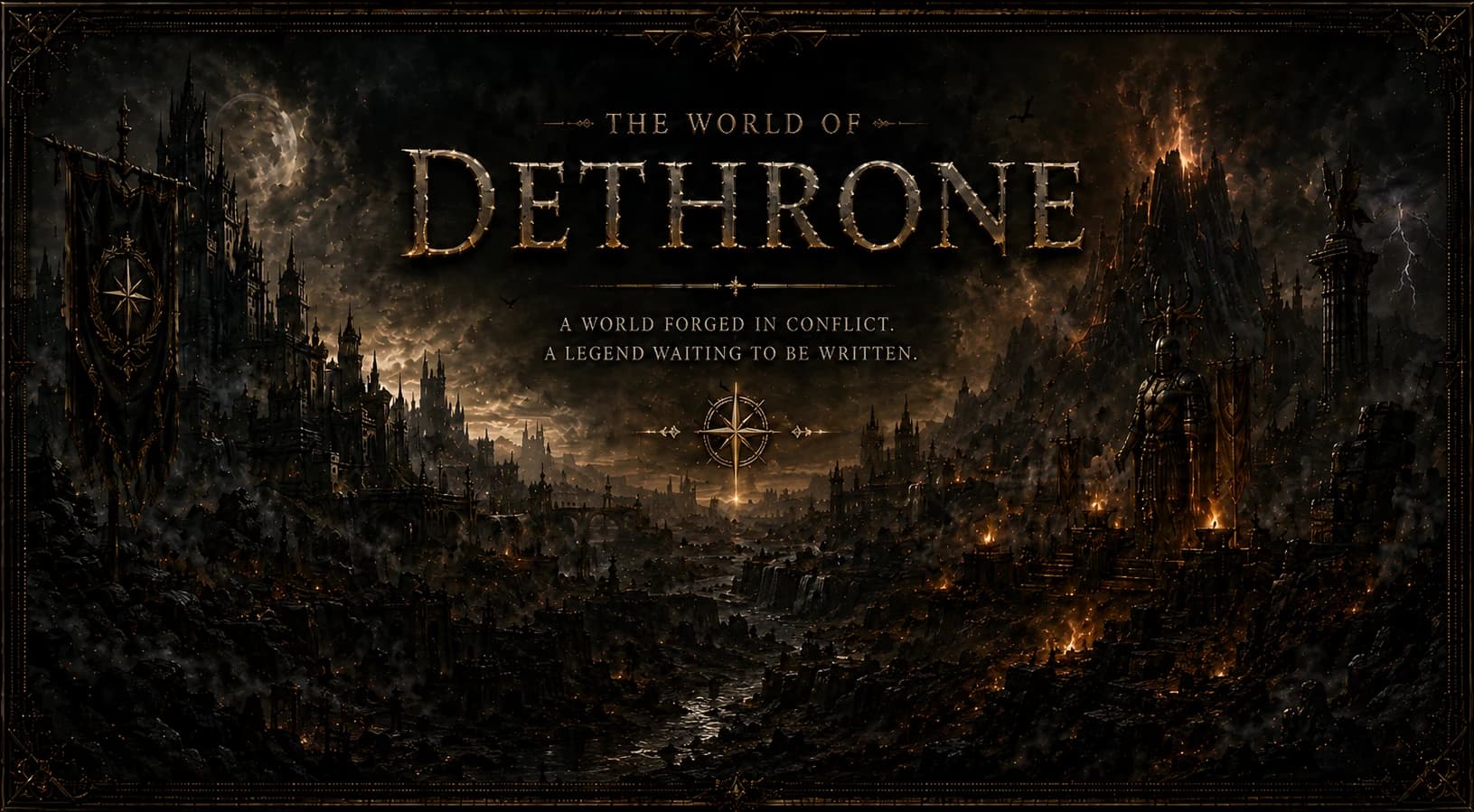 The World of Dethrone — a world forged in conflict. A legend waiting to be written.